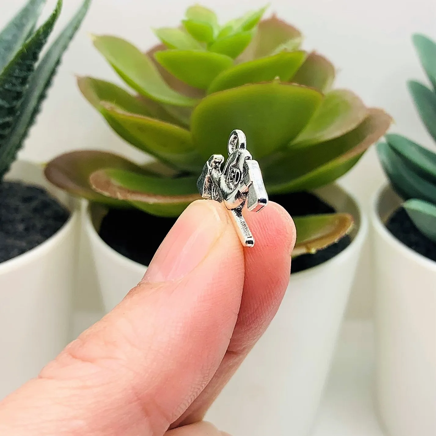 1, 4, 20 or 50 Pieces: Antique Silver Fireman Axe Charms