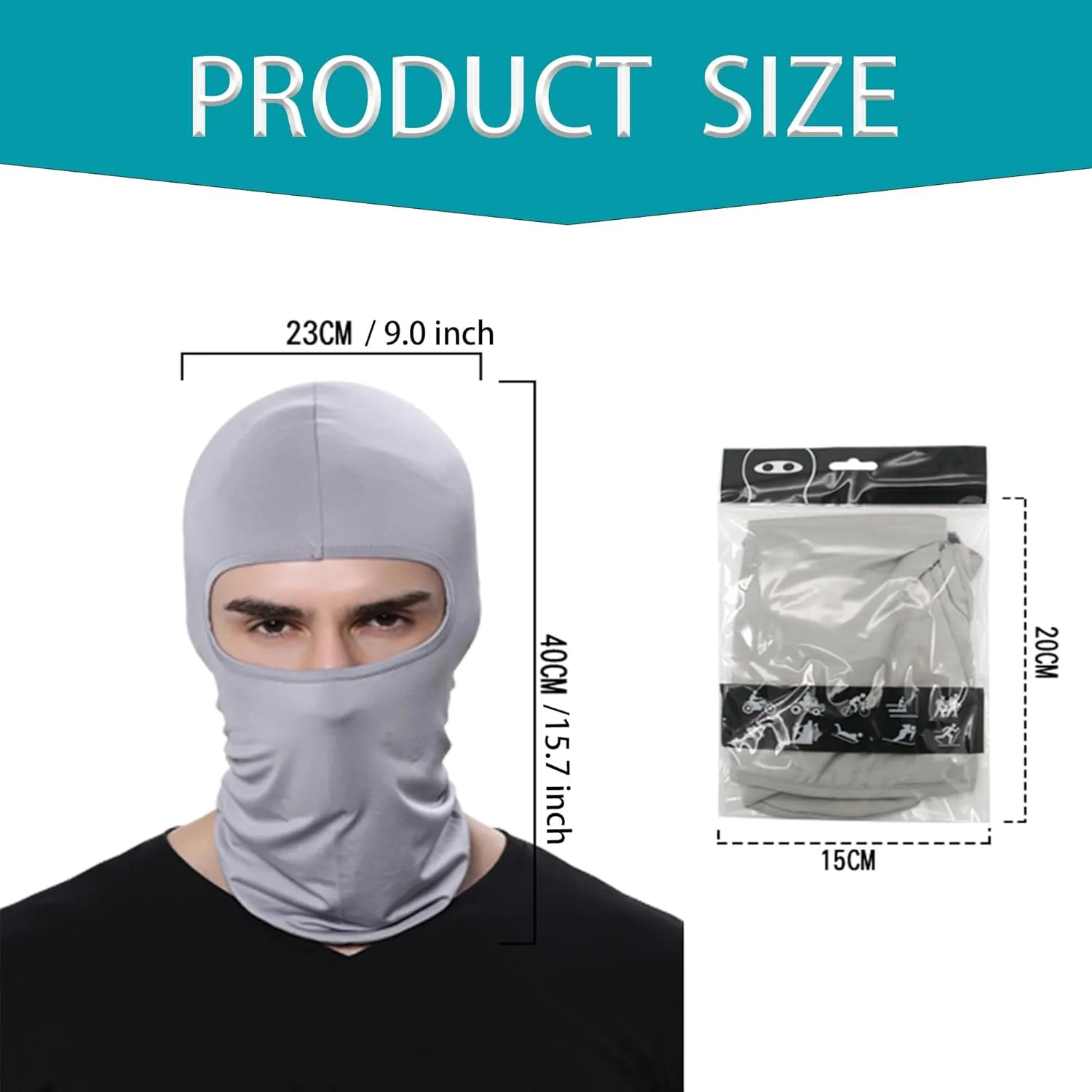 24 Pcs Balaclava UV Protection Face Cover Dustproof Full Face Mask for Summer Outdoor Work Sports