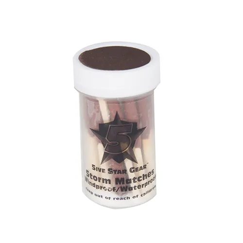 5IVE STAR-MATCHES, WINDPROOF & WATERPROOF STORM