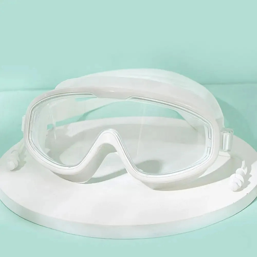 Anti-Fog Wide View Swim Goggles with Earplugs