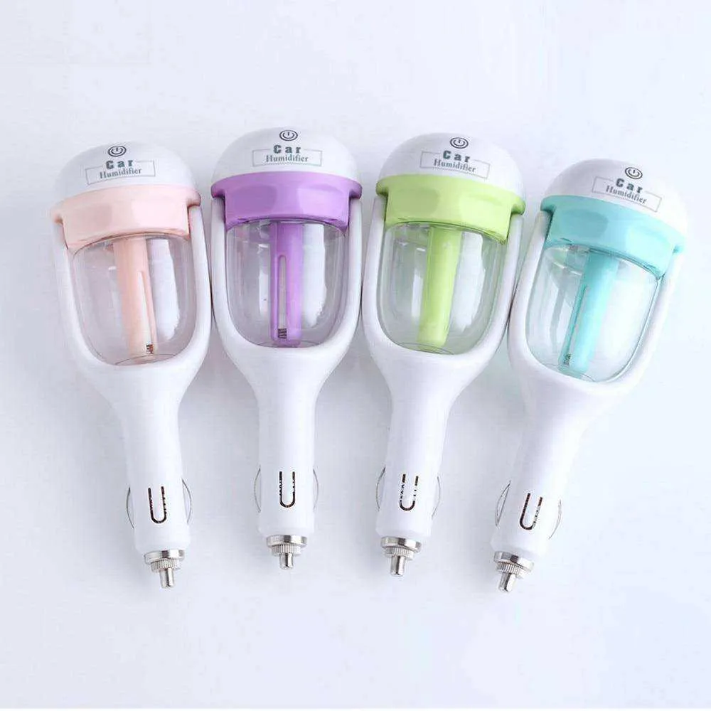 Car Humidifier Air Purifier Essential Oil Diffuser and Portable Auto Mist Maker