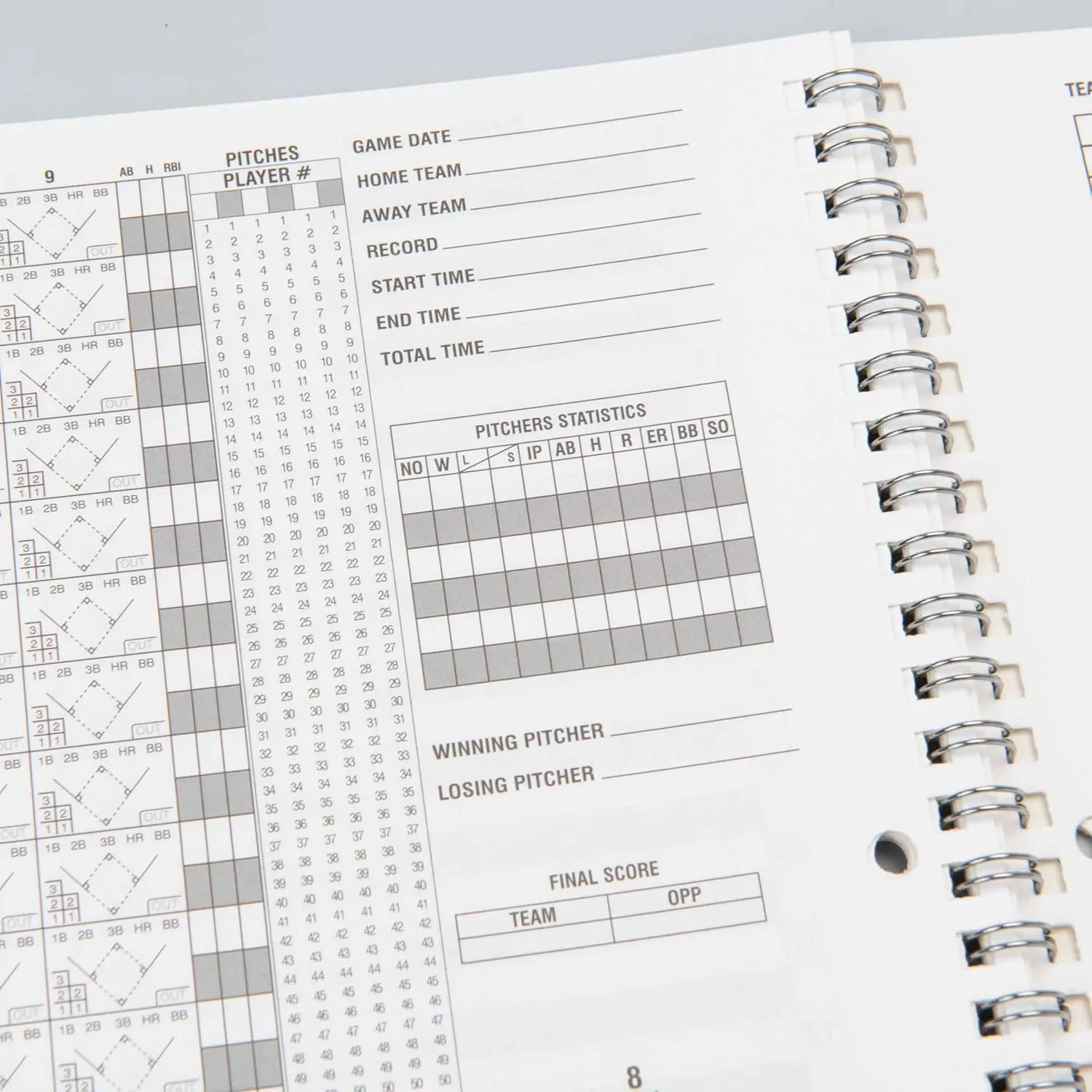 CHAMPROBaseball Score Book