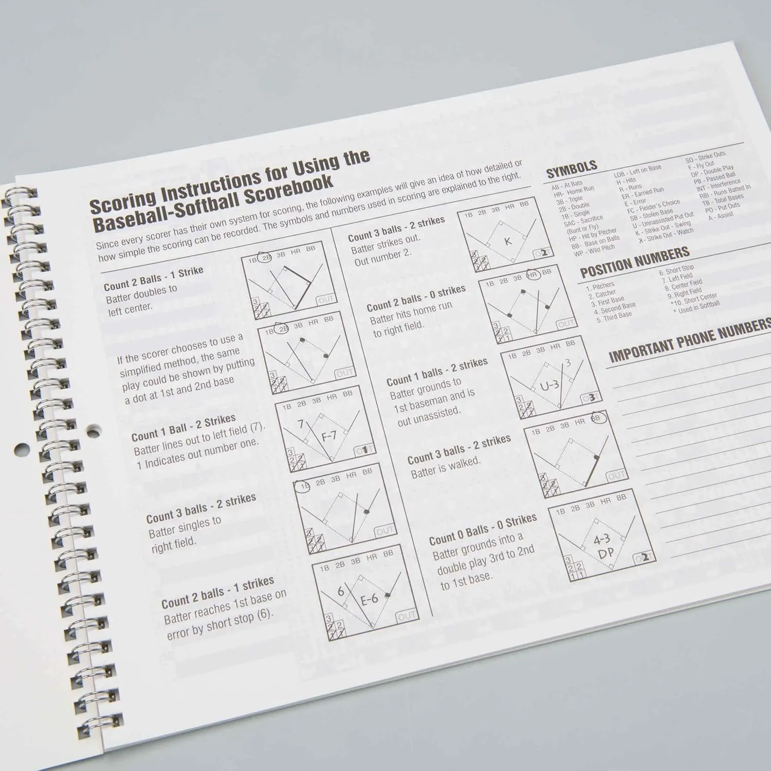 CHAMPROBaseball Score Book