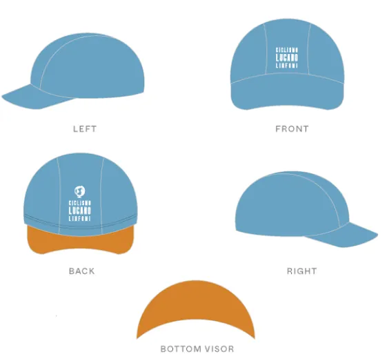Custom Cycling Cap - Ciclismo Lugano Linfomi