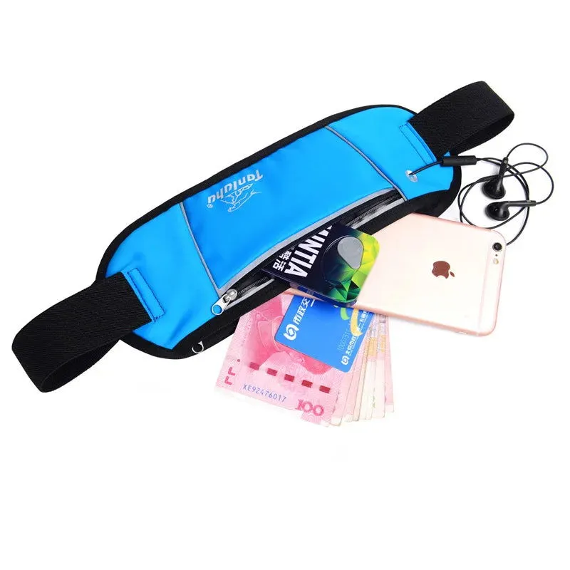 Fashionable outdoor sports waist bag ultra-thin, close fitting running mobile phone waist bag waterproof marathon equipment