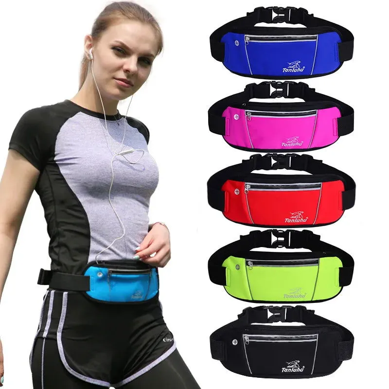 Fashionable outdoor sports waist bag ultra-thin, close fitting running mobile phone waist bag waterproof marathon equipment
