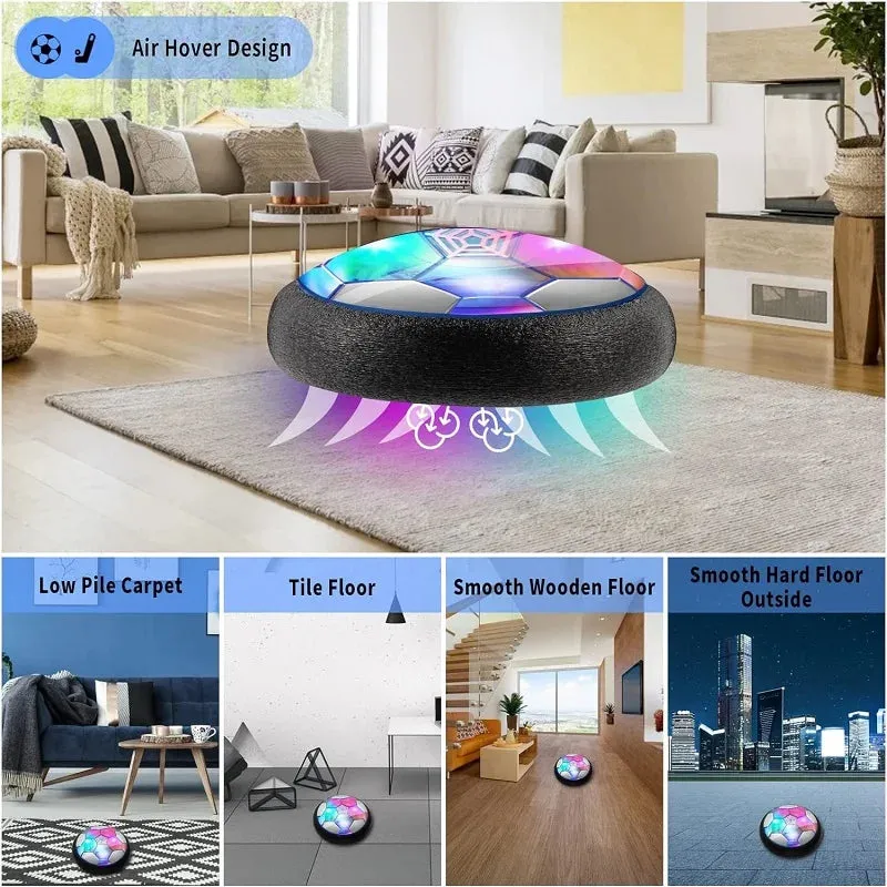 Glow-in-the-Dark Hover Soccer Ball for Indoor & Outdoor Interactive Play