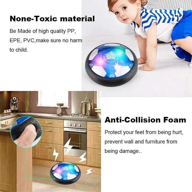 Glow-in-the-Dark Hover Soccer Ball for Indoor & Outdoor Interactive Play