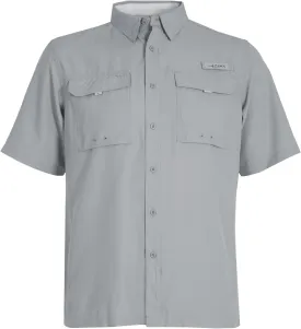 HABIT Mens Fourche Mountain Short Sleeve River Guide Fishing Shirt - UPF 40  UV Protection