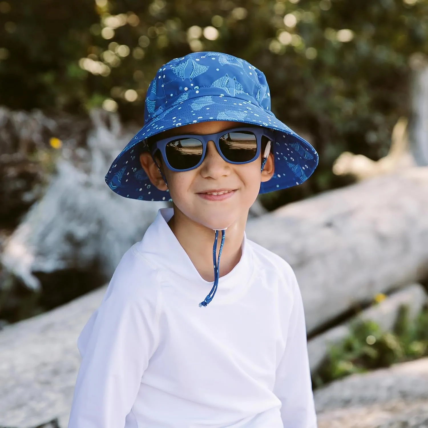 JAN & JUL Girls' Adjustable Water Resistant Bucket Sun-hat 50  UPF