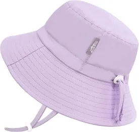 JAN & JUL Girls' Adjustable Water Resistant Bucket Sun-hat 50  UPF