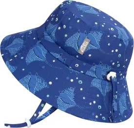JAN & JUL Girls' Adjustable Water Resistant Bucket Sun-hat 50  UPF