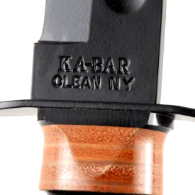 Ka Bar Usmc 7 Tactical Knife With Brown Leather Sheath
