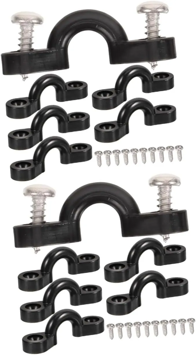 Kayak Accessories Handle Buckle Deck C-Buckle with Screw Cleat Straps Boat Rope Durable Canoe Kayak