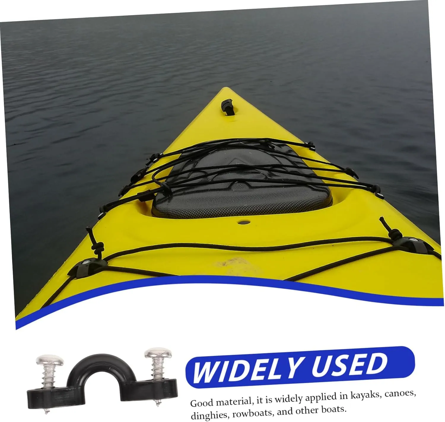 Kayak Accessories Handle Buckle Deck C-Buckle with Screw Cleat Straps Boat Rope Durable Canoe Kayak
