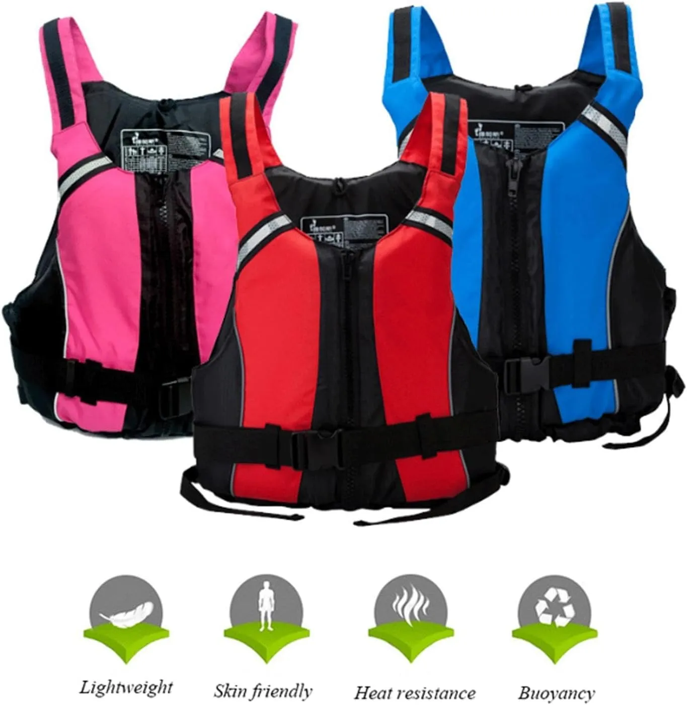 Life Jacket,Kayak Life Jackets for Adults,Portable Paddle Board Life Vest Women,Life Jackets for Adults with Adjustable Safety Strap,Life Vests for Adults Suitable for Your Swimming Travel