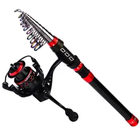 Lureswholesale® Telescopic Fishing Rod 2.1M -3.6M Hard Carbon