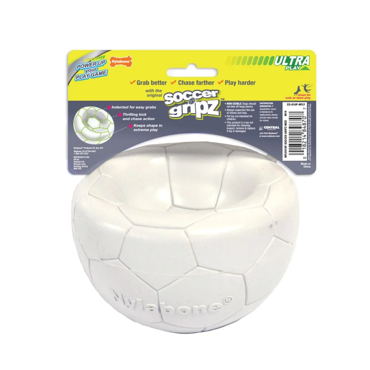 Nylabone - Power Play Gripz Dog Soccer Ball Toy