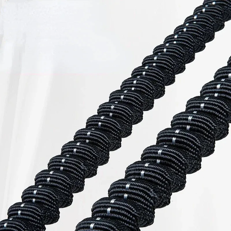 Outdoor High-altitude Work Anti-fall Safety Rope Double Hook with Buffer Bag Elastic Rope Set Electrician Protection Rope