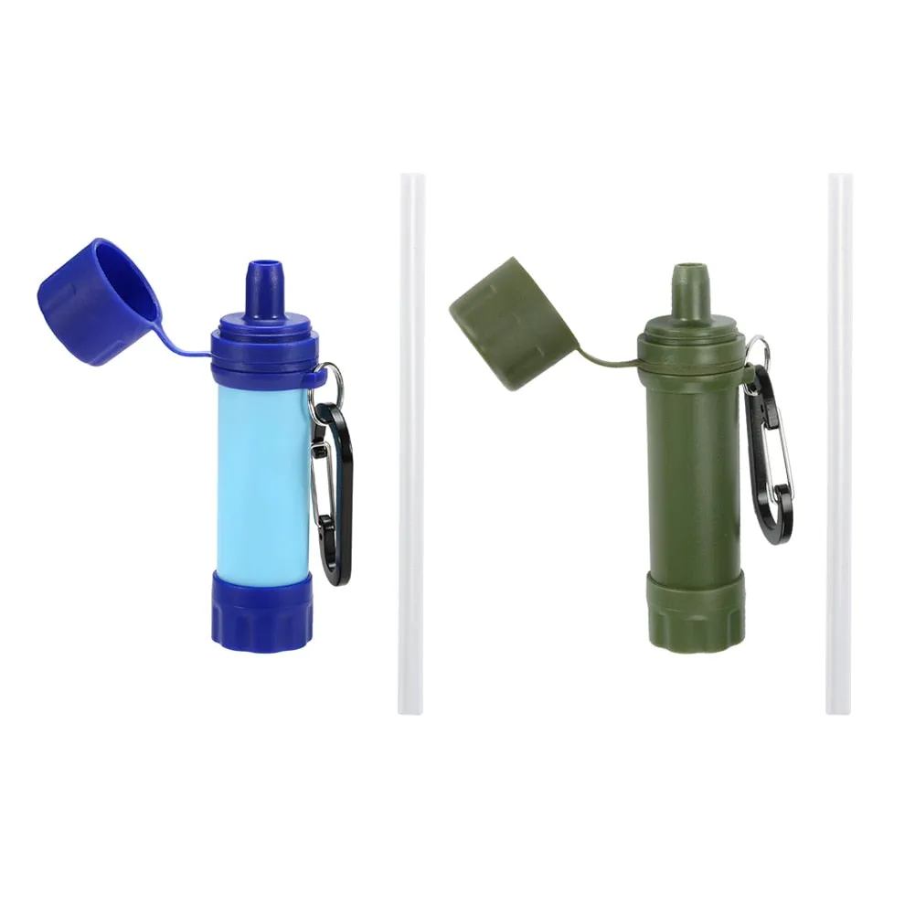 Outdoor Water Filter with Straw
