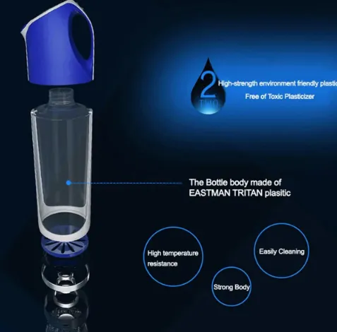 Portable USB Rechargeable Hydrogen Rich Water Ionizer Maker Bottle 500ML