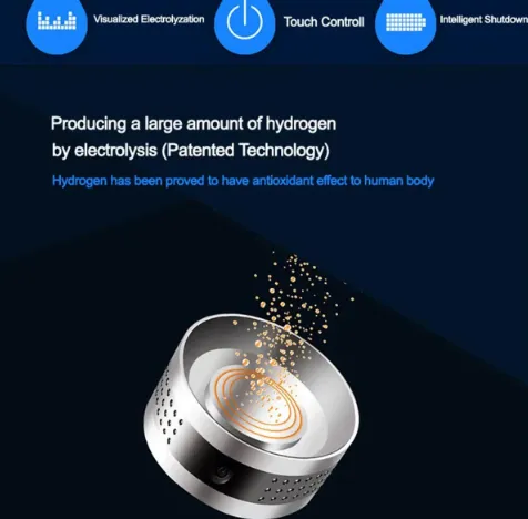 Portable USB Rechargeable Hydrogen Rich Water Ionizer Maker Bottle 500ML
