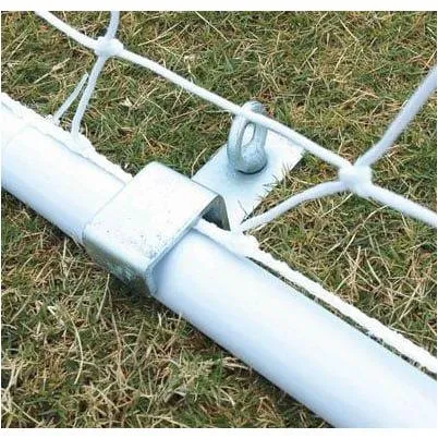 PRO Portable Soccer Goals, 4″ Round Aluminum, Official Size with 5mm Nets