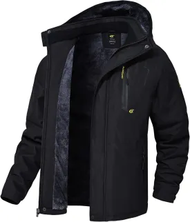 QPNGRP Mens Waterproof Ski Snowboard Jacket Winter Windproof Snow Coat