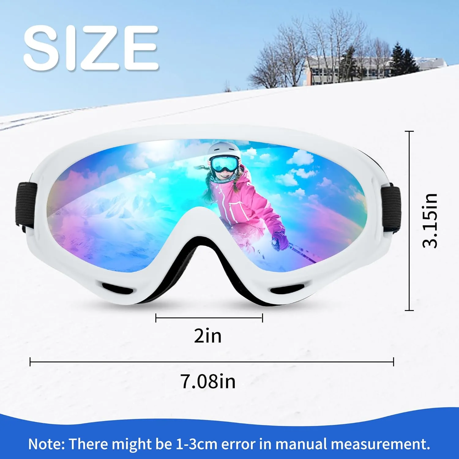 Ski Goggles Snowboard Ski Snow Windproof Dustproof Goggles Glasses Motorcycle Goggles Cycling Glasses for Men Women