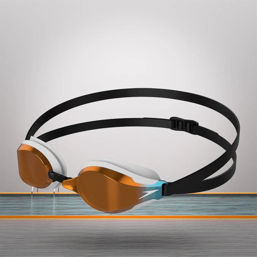 Speedo Fastskin Speedsocket Mirror - Lens goggles - White/ Mirror - DOD