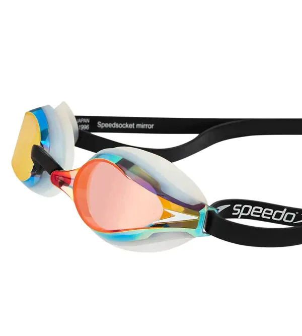 Speedo Fastskin Speedsocket Mirror - Lens goggles - White/ Mirror - DOD