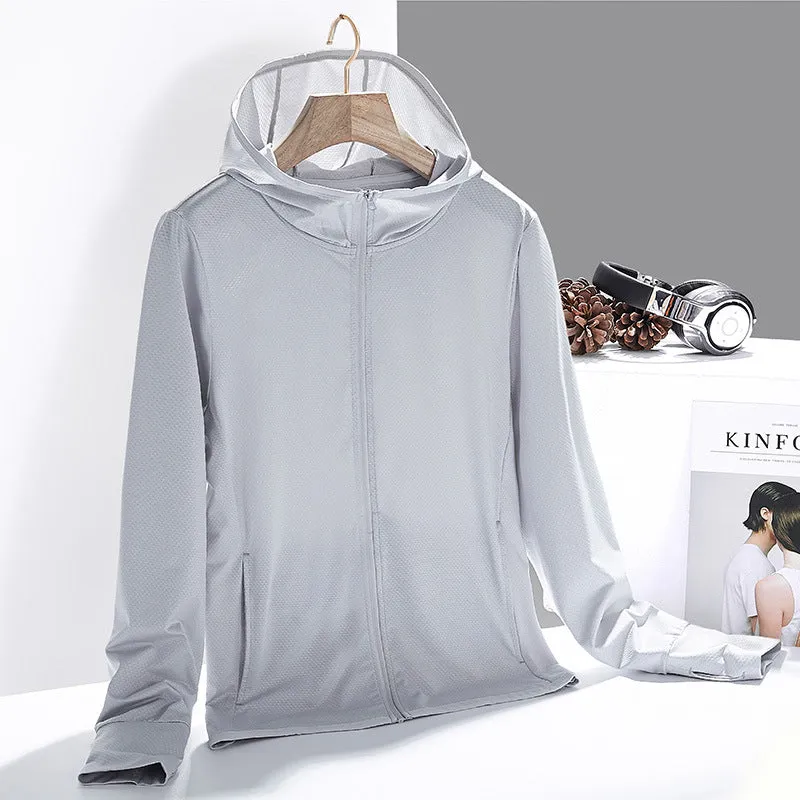 Sun Resistant Clothes UV-Proof Jacket Male Ice Silk Sun-Protective Clothing