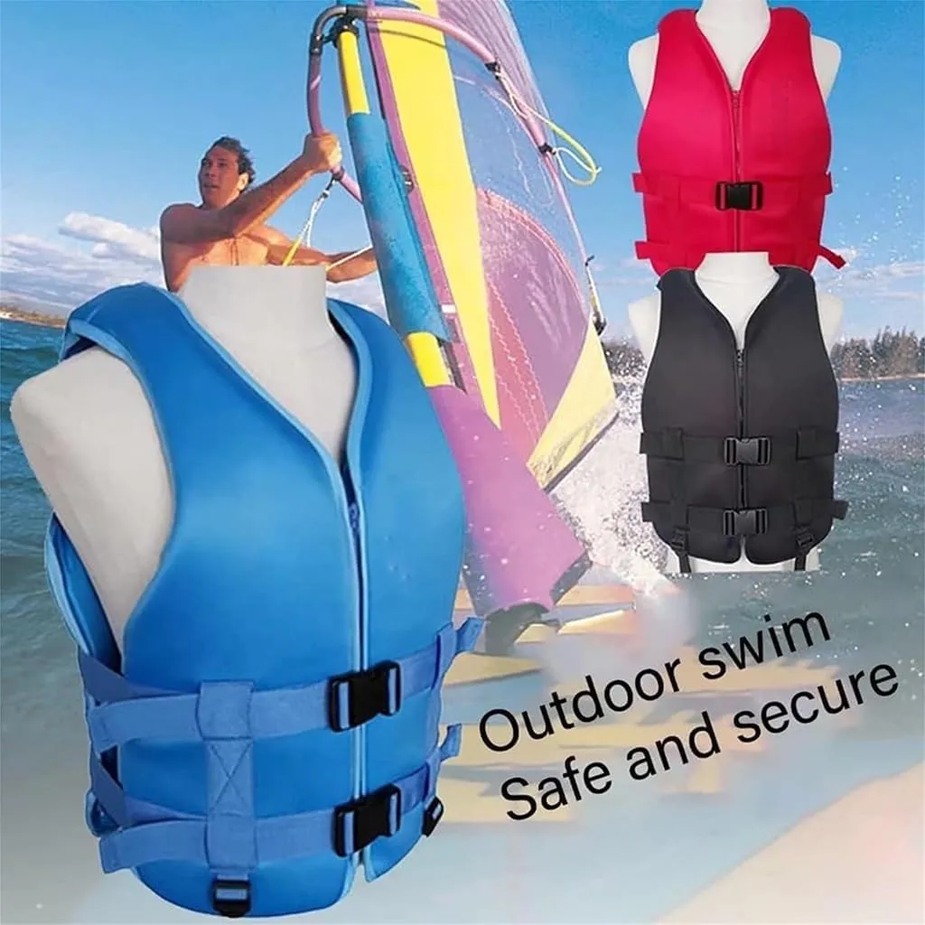 Swim Vest for Adults, High Buoyancy Swim Vest Women's/Men's Adjustable Safety Jacket,Buoyancy Aid Swim Kayak for Boating, Swimming, Watersports, YHYDLC-1