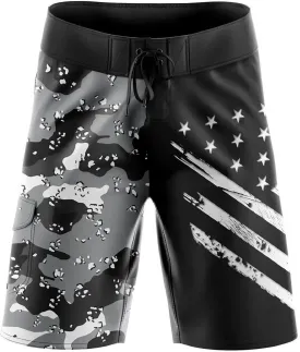 Tactical Pro Supply American Board Shorts - American Flag Board Shorts | Men's Swimwear, American Flag Swim Trunks w/Pockets