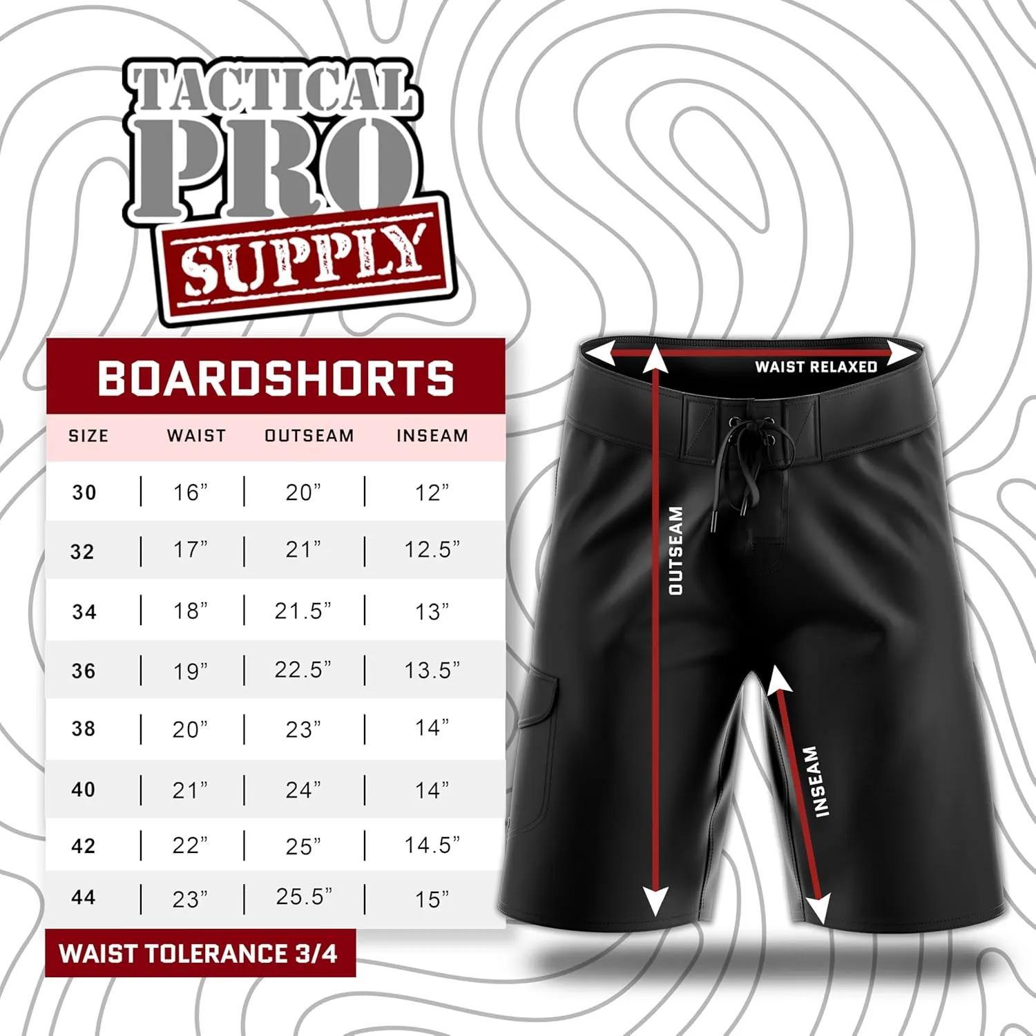 Tactical Pro Supply American Board Shorts - American Flag Board Shorts | Men's Swimwear, American Flag Swim Trunks w/Pockets