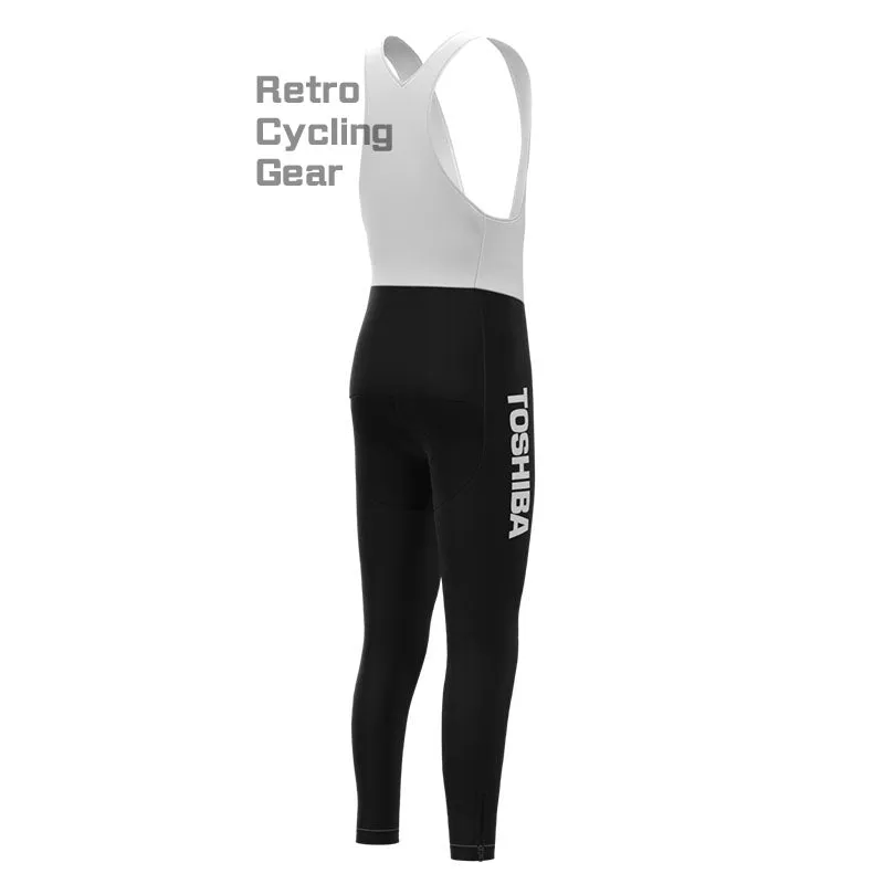 Toshiba Stripes Retro Long Sleeve Cycling Kit