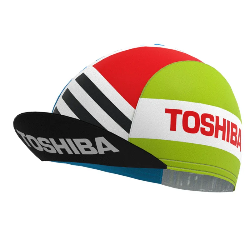 Toshiba Stripes Retro Long Sleeve Cycling Kit
