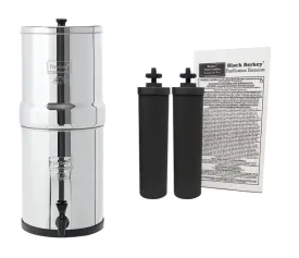 Travel Berkey Water Filter System 1.5 Gallon (5.7 liters) Capacity