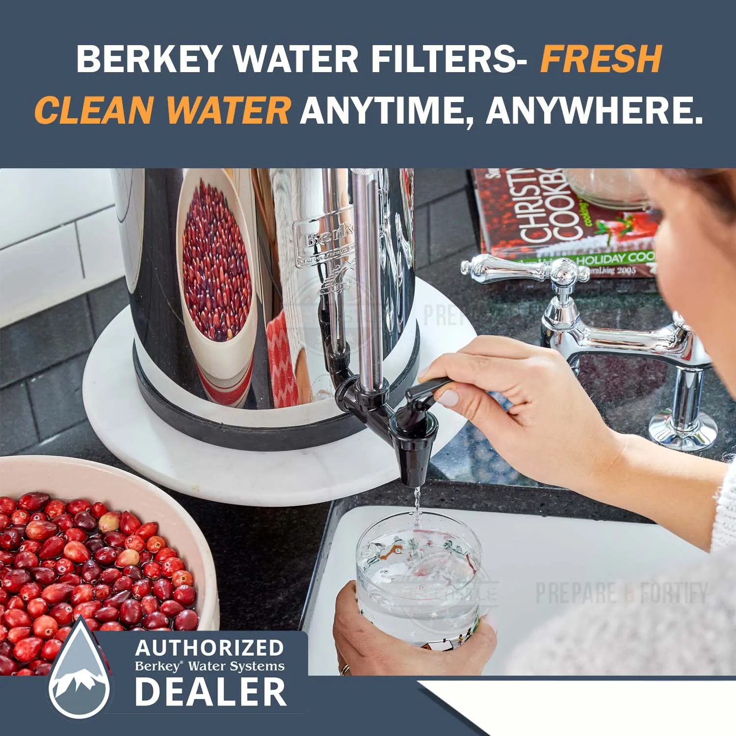 Travel Berkey Water Filter System 1.5 Gallon (5.7 liters) Capacity