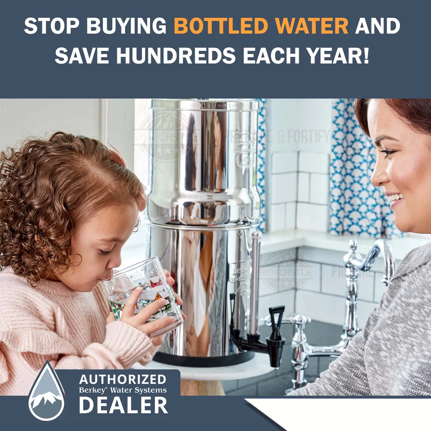 Travel Berkey Water Filter System 1.5 Gallon (5.7 liters) Capacity