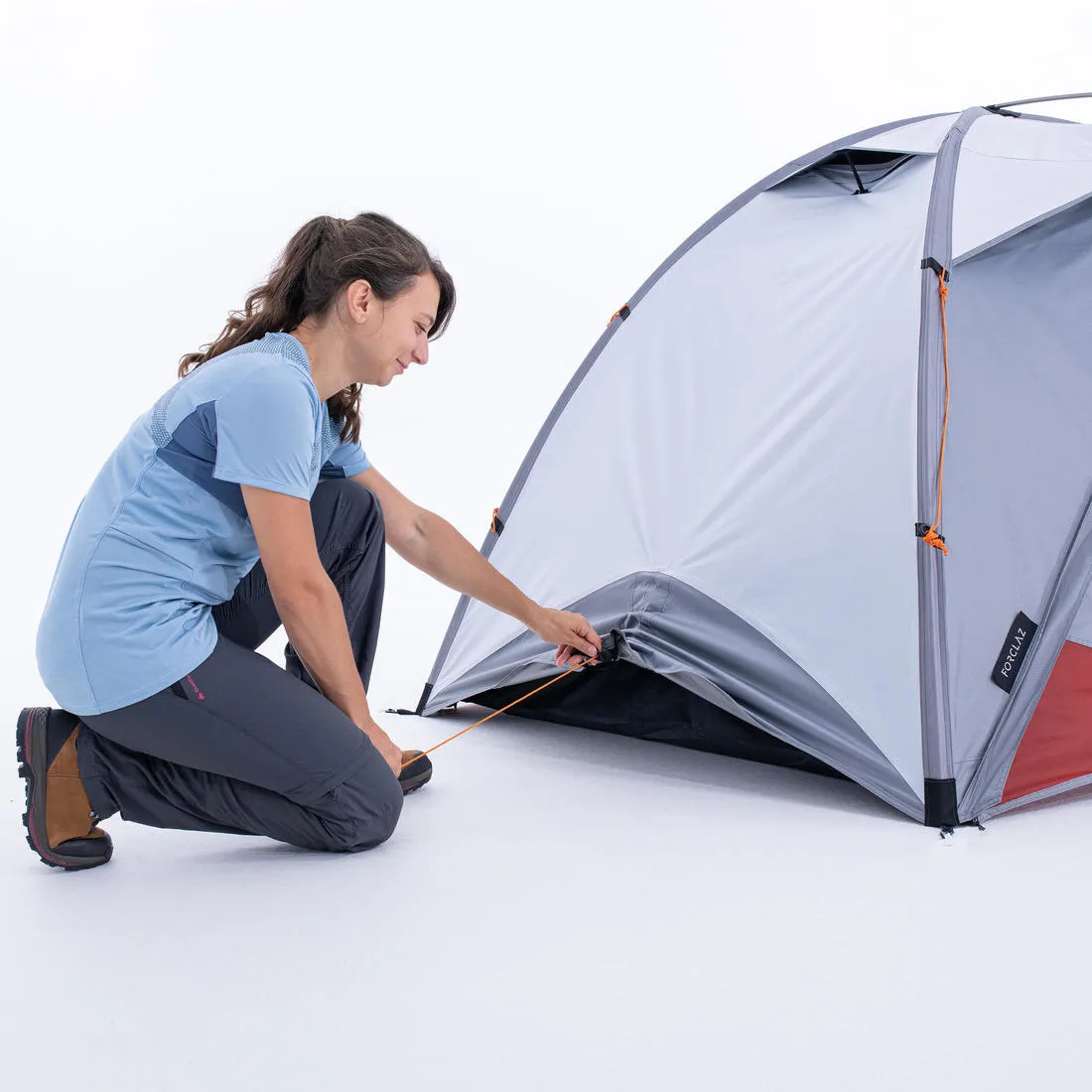 Trek 500 Fresh & Black Trekking Tent - 2 Person
