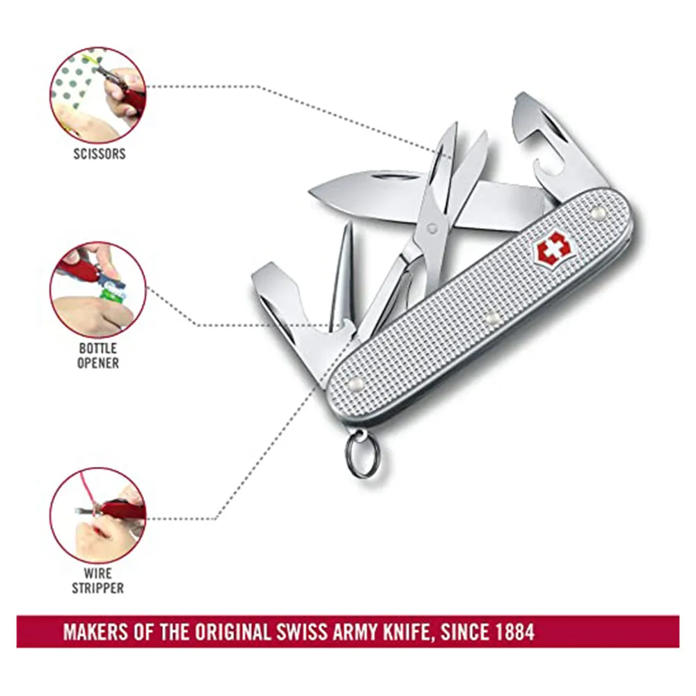 Victorinox Gray Pioneer X Alox Swiss Army Pocket Folding Knife - 0.8231.26