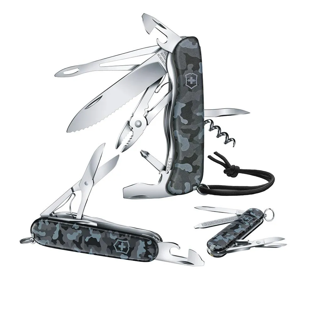 Victorinox Swiss Army Skipper Navy Camouflage Large Pocket Knife - 0.8593.W942