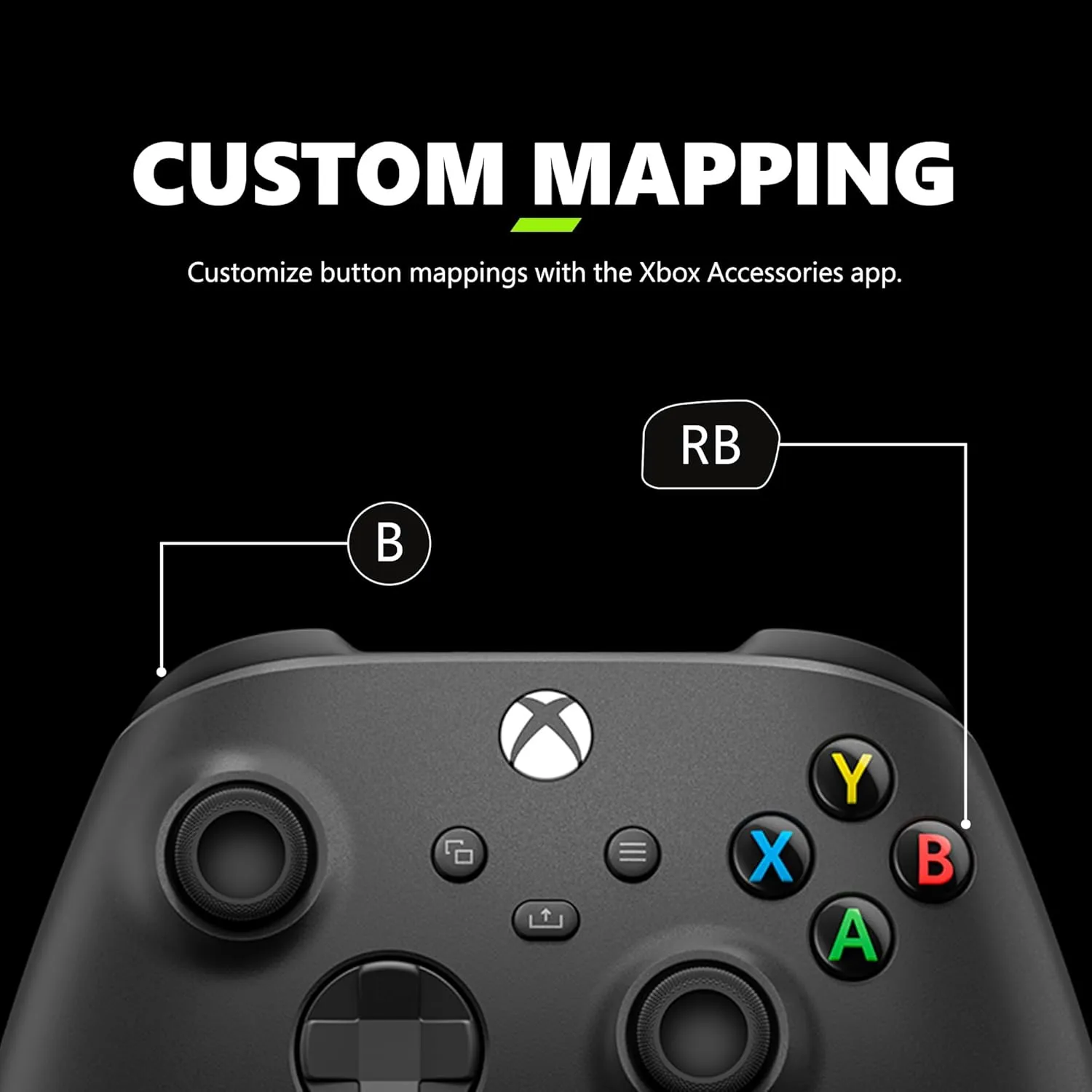 Xbox Wireless Gaming Controller   USB-C Cable (2025)  Carbon Black  Play on Xbox, Windows, Android, iOS, FireTV Sticks, Smart TVs, VR Headsets