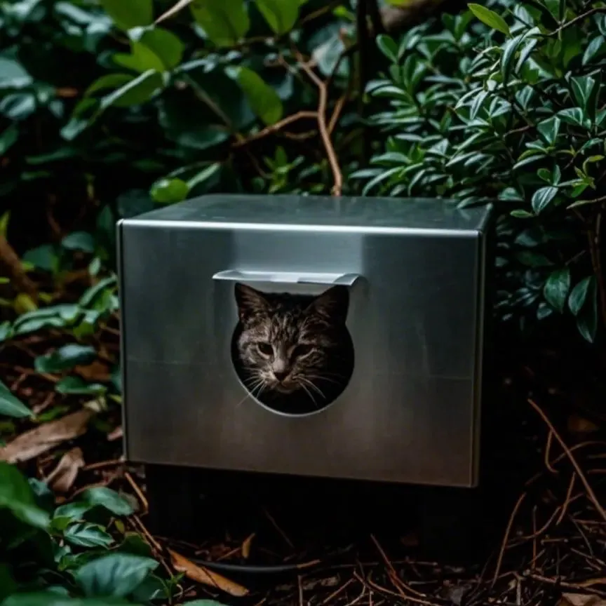 Yeknu Outdoor Cat House Pet Shelter Waterproof Cold Windproof Scratch-Resistant heatstroke Four Seasons Use Tent Dog Nest Warm House
