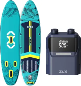 ZLX 11'6 x 35 Inflatable Stand Up Paddle Board with 50PSI Paddle Board Pump